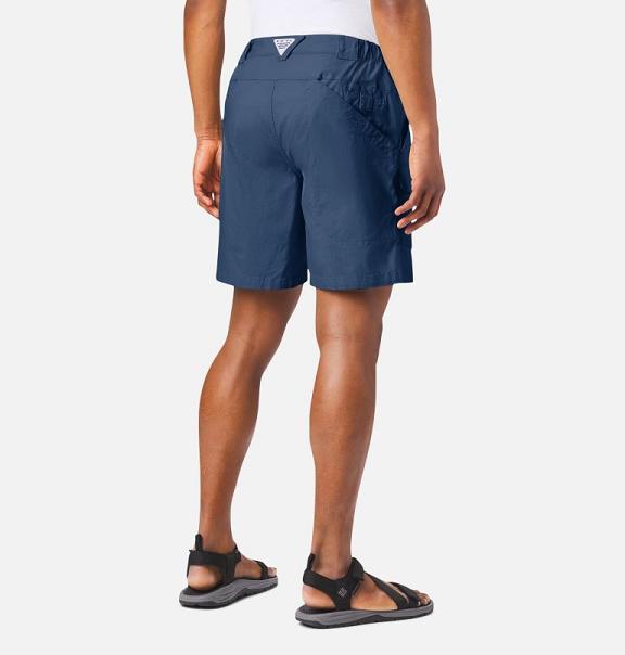 Columbia PFG Half Moon III Shorts Blue For Men's NZ47896 New Zealand